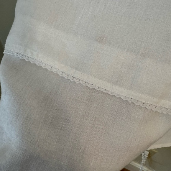 Kim Rogers Lined White Linen Midi Skirt - Picture 2 of 7